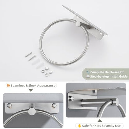 Towel Ring with Storage Shelf