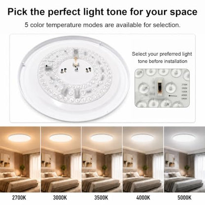 15 Inch LED Flush Mount Ceiling Light
