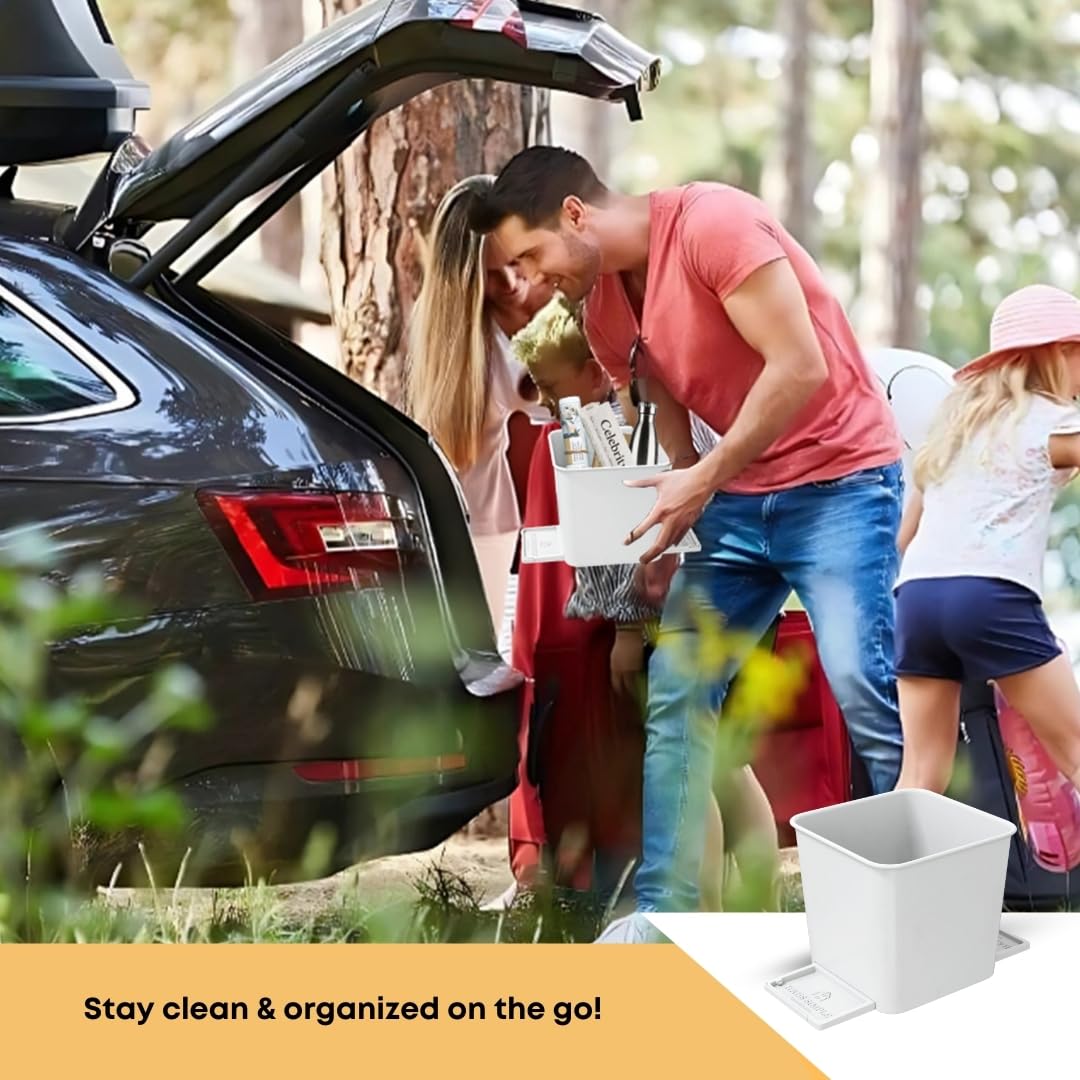 Car Trash Can (White)