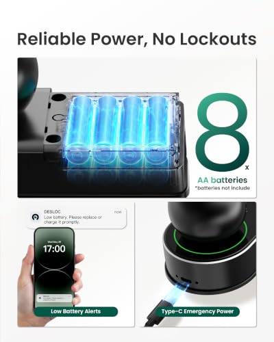 D212 Fingerprint Door Knob with WiFi