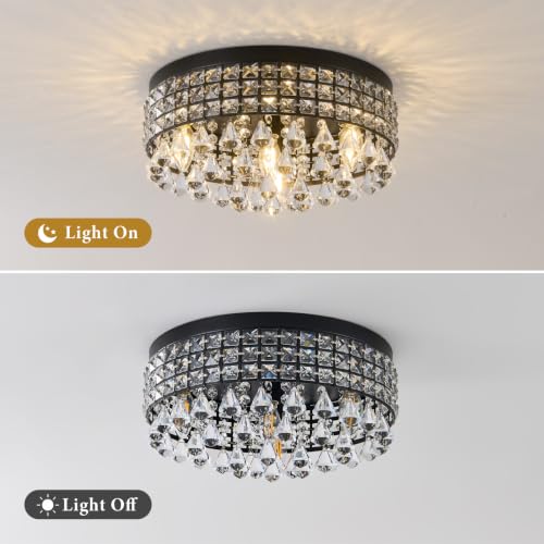 Crystal DomeFlushmount Chandelier