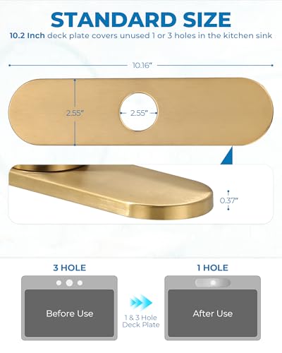 10.2 Inch Faucet Deck Plate