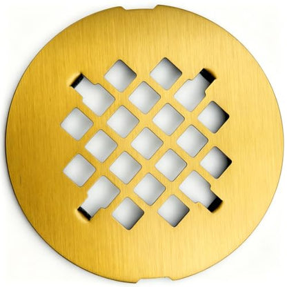 4-1/4 inch snap-on Round Shower Drain Cover, high-end Shower Drain Filter, Solid Square Drain Grille Filter