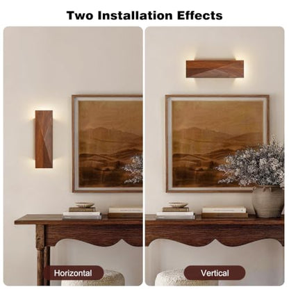 Walnut Stone wall lamp