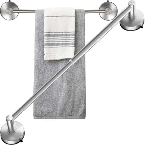 Adjustable Suction Cup Towel Bar for Bathroom 14