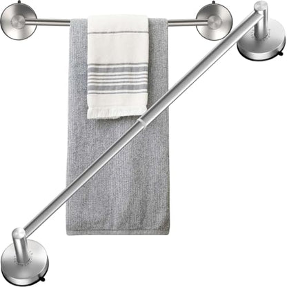 Adjustable Suction Cup Towel Bar for Bathroom 14