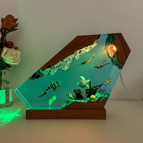 Flying Dragon Resin Lamp