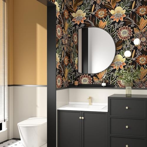 Vintage Boho Floral Peel and Stick Wallpaper