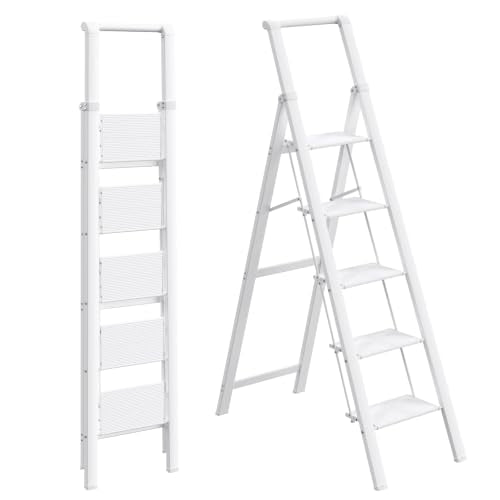 Step Ladder Lightweight Aluminum Folding Step Stool with Anti