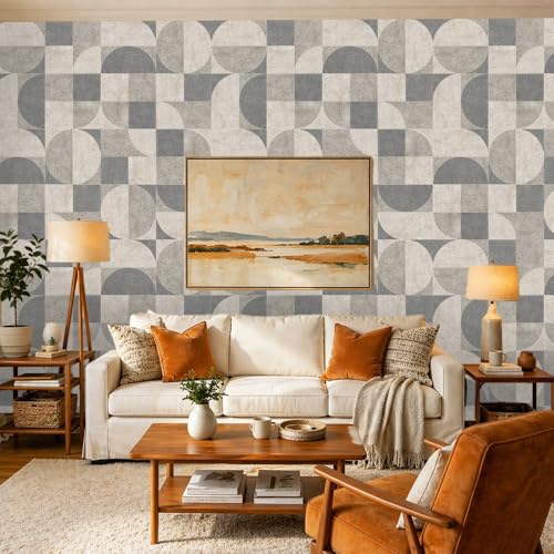 Peel and Stick Wallpaper (Beige04 / 17.7" x 118.1")