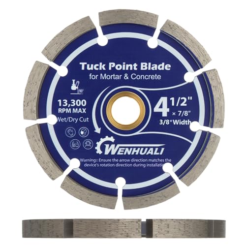 4.5" Diamond Tuck Point Blade for Concrete with 7 (3/8" Thick)