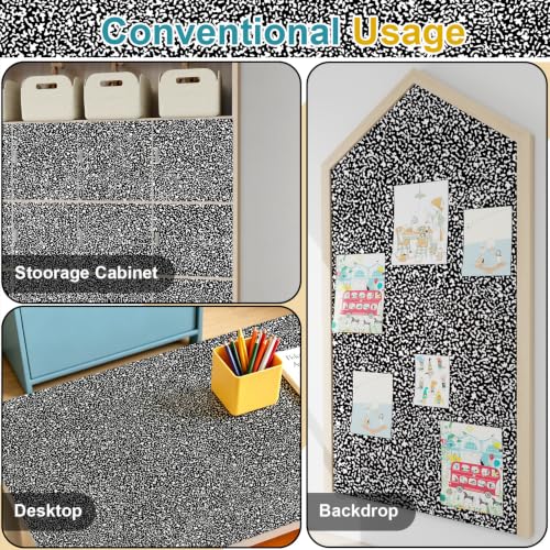 White and Black Contact Paper Composition Wallpaper Peel and Stick Wallpaper Vintage Removable Self Adhesive Waterproof Vinyl Wall Paper
