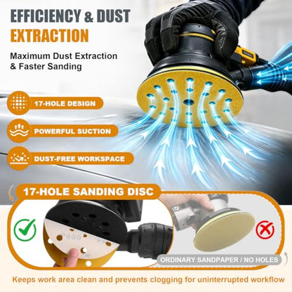 6 Inch 17 Hole Aluminum Oxide Sanding Disc