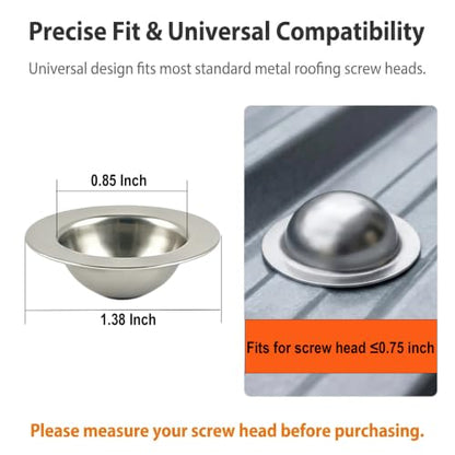 Stainless Steel Roof Screw Caps for Leak Repair