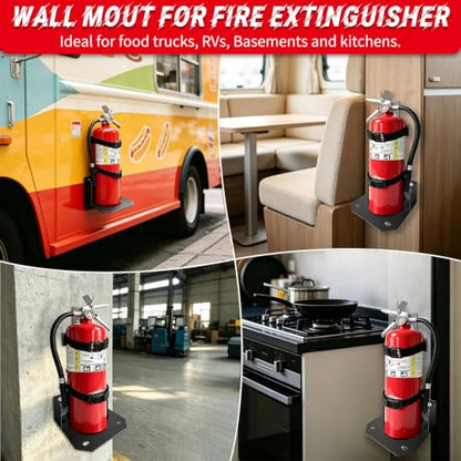 10 20LB ABC & CO2 Fire Extinguisher Mount