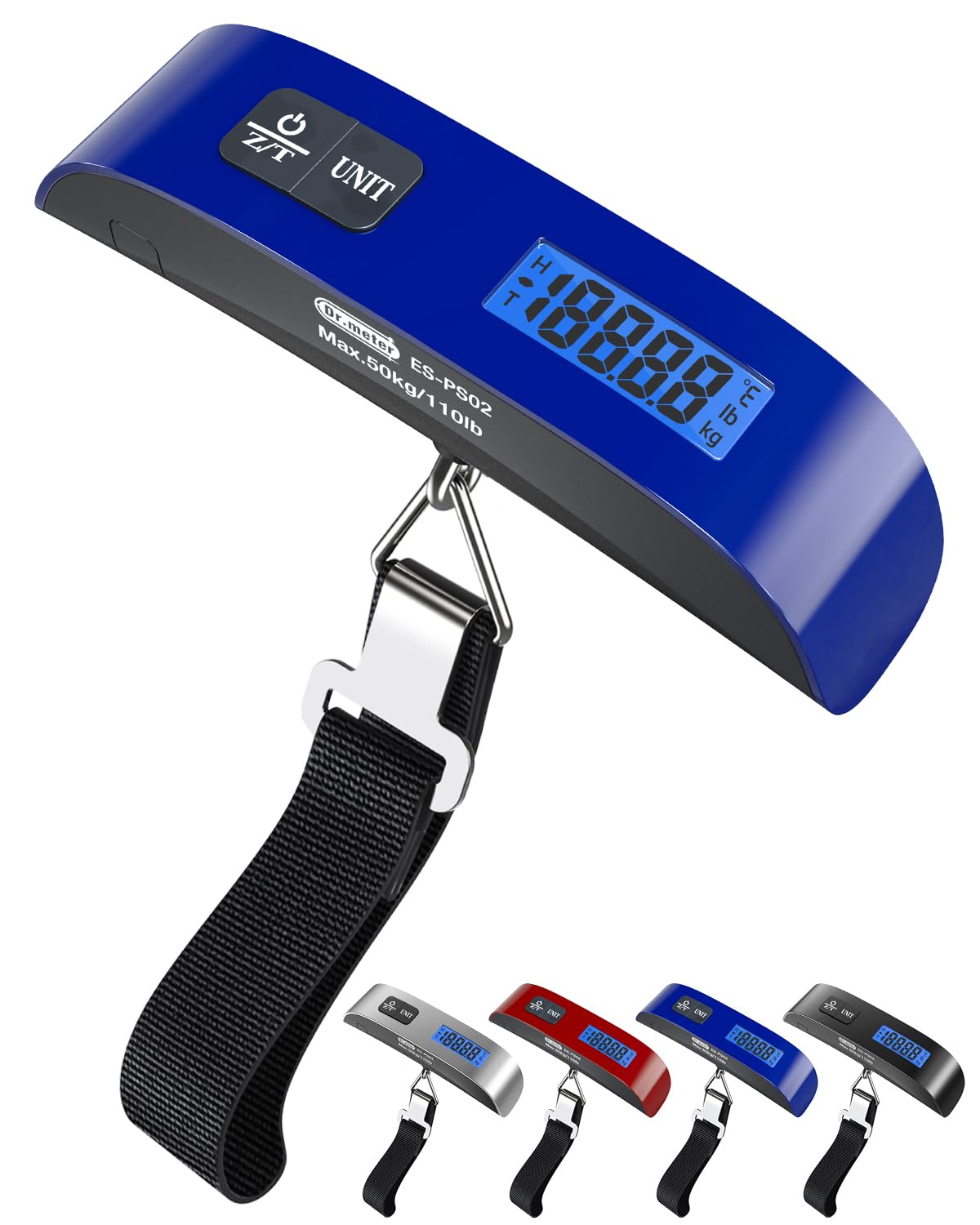 Luggage Scale Dr.meter Travel Essentials Luggage Weight Scale Backlight LCD (1 * Blue)