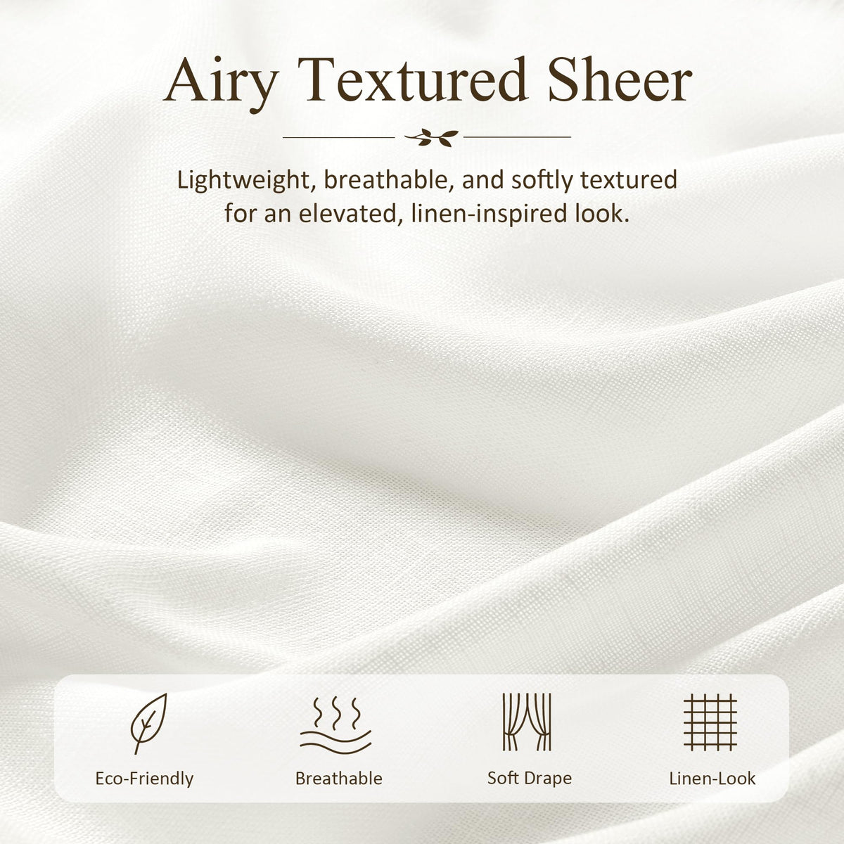 Ivory Linen Curtains 90 Inches Long 2 Panels for Living Room (Ivory / 50"W x 90"L (Pack of 2))