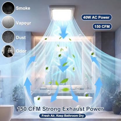 Bathroom Exhaust Fan with Light