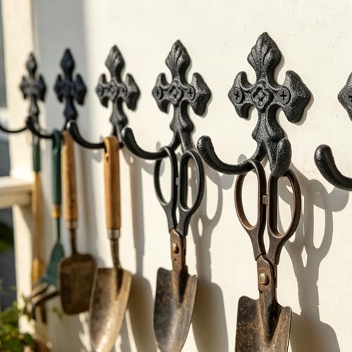 Wrought Iron Wall Hooks 3 Pack