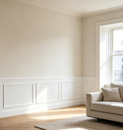 Pre Cut Wall Molding Set 3 pcs Accent Peel and Stick WallMolding Kit 3D Premade Accent Molding Wainscoting Panel Peel and Stick Wall Molding Kit White Frame Premade Moulding Panel