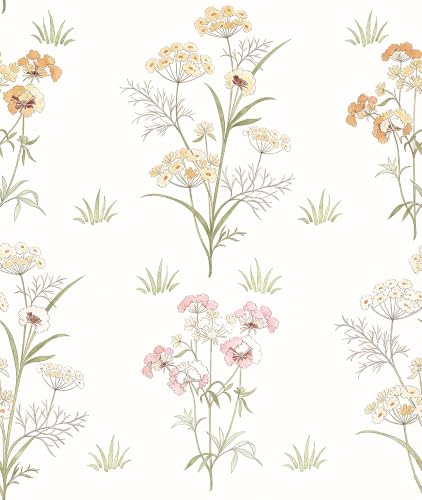 Vintage Floral Peel and Stick Wallpaper Botanical Contact Paper