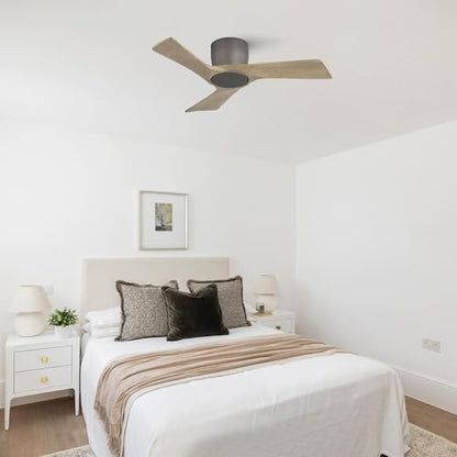 Flush Mount Ceiling Fan without Light 36"