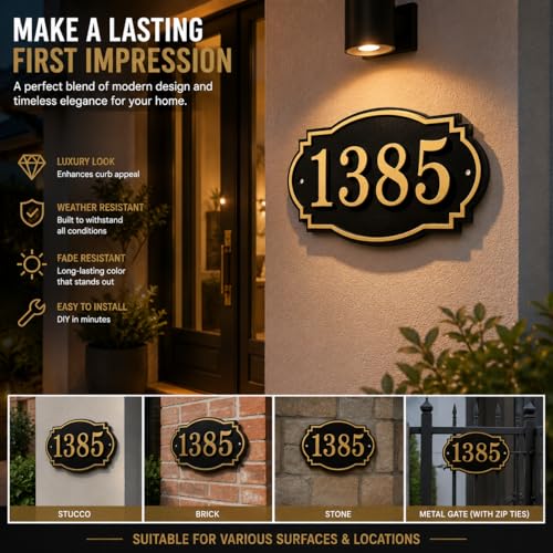 Acrylic Address Numbers Kit