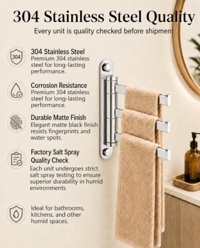 3 Arm Swivel Wall Hook