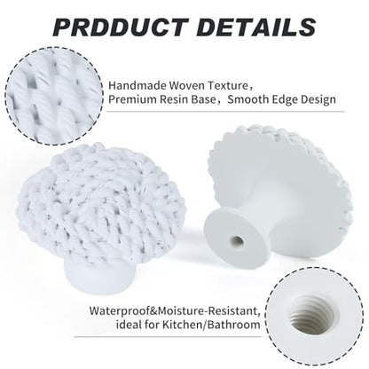 Coastal Cabinet Knobs Set of 12 (White)
