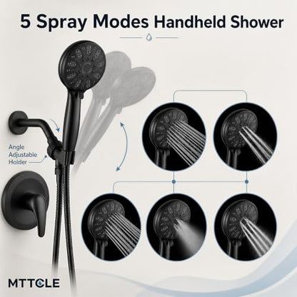 Shower Faucet Set with 5
