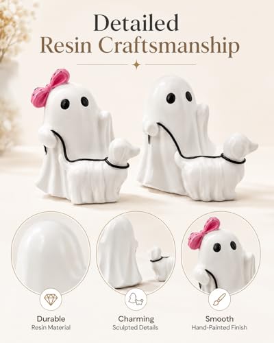 Halloween Ghost Walking Dog Figurines (Ghost Walking Dog)