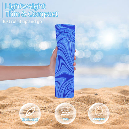 Microfiber Beach Towel Extra Large 71x32 Blue Shell 2 Pack (Blue Shell / 71 x 32 Inches)