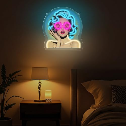 Retro WOW Pop Art Neon Sign