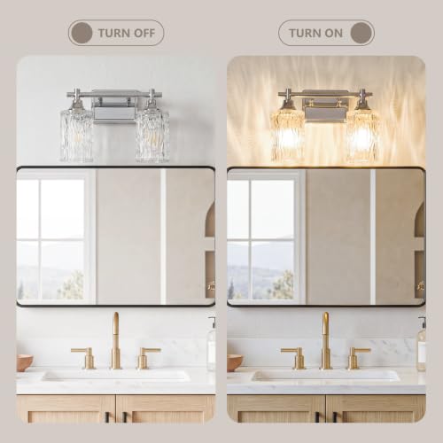 Modern 2 Light Bathroom Light Fixtures (Chrome / 2-light)