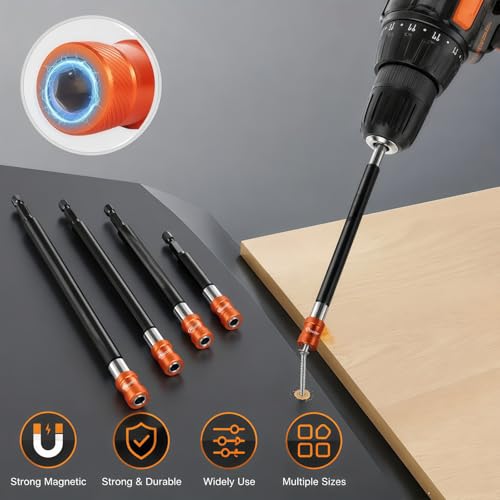 4pcs Drill Bit Extension Set