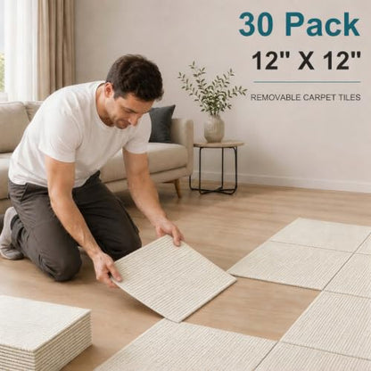 Emaraxy Peel and Stick Carpet Tiles 12x12 Inch