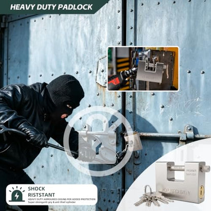 Heavy Duty Aluminum Alloy Core Padlock
