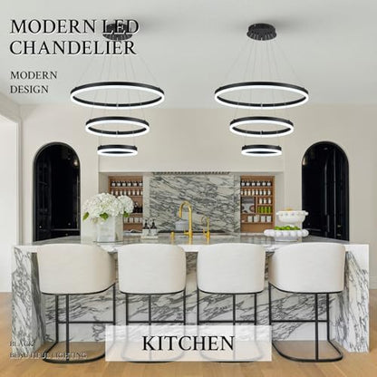 Modern Chandelier LED Dimmable LED Pendant Light for Dining Room Light Fixture
