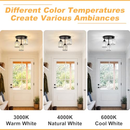 Crystal Semi Flush Mount Ceiling Light