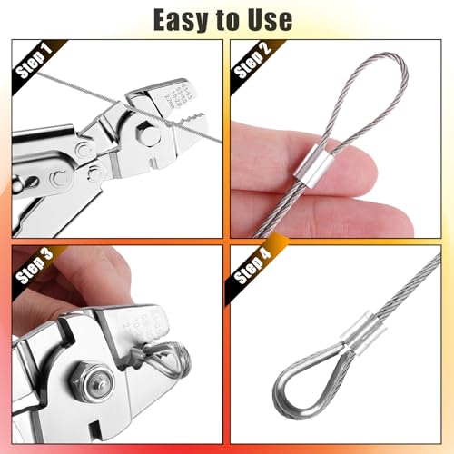 328FT Wire Rope Crimping Tool Kit