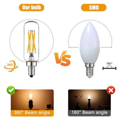 T6 E12 LED Candelabra Bulbs