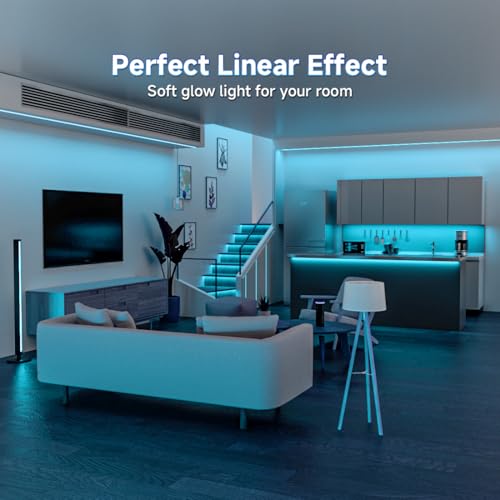 FCOB 5V USB Powered Ice Blue Color COB LED Strip Lights for TV (Ice Blue / 9.8FT)