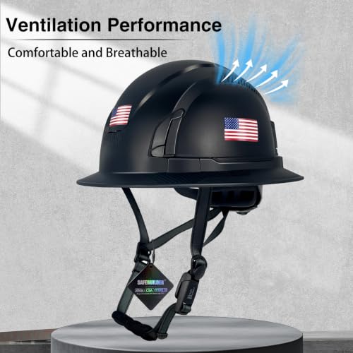 Type II Hard Hats Full Brim ANSI and CSA Approved Vented Top and Sides