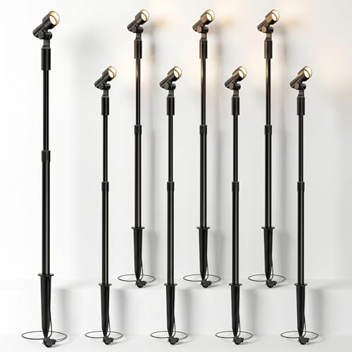 Low Voltage LED Telescoping Spotlights 12V 4W 66LM 2700K 8Pack
