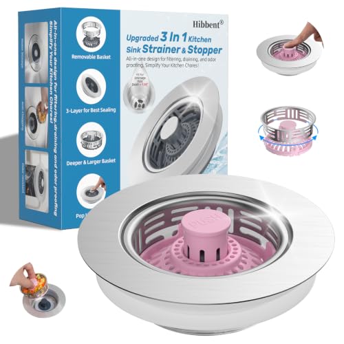 Upgraded 3 In 1 Sink Strainer