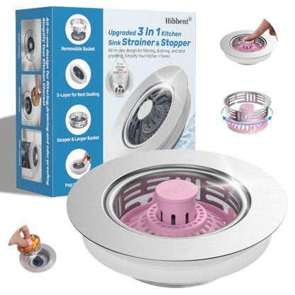 Upgraded 3 In 1 Sink Strainer