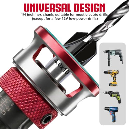 Countersink Drill Bit Set with Low Friction Depth Stop