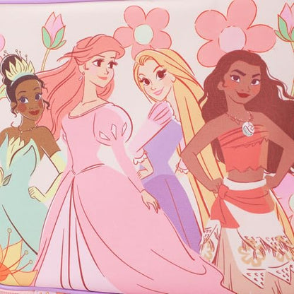 Disney Princess Characters On Floral Print 8" Lunch Kit (Disney Floral Pink)