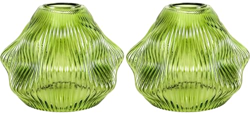 Spiral Stripes Glass Lamp Shade Small Art Blown Pendant Light Shades