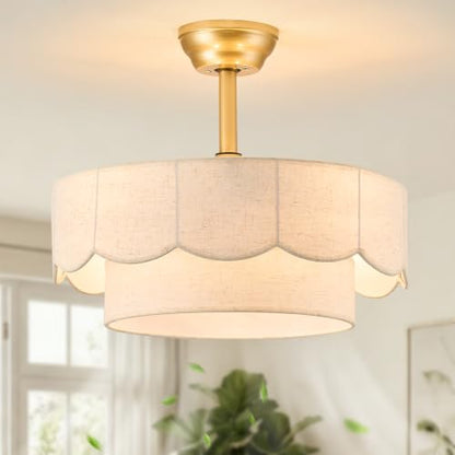 Boho Caged Fandelier Ceiling Fan with Light